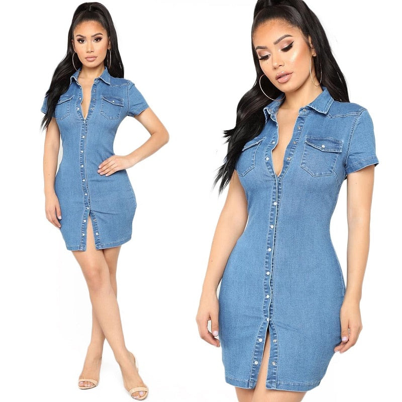 ladies denim shirt dress