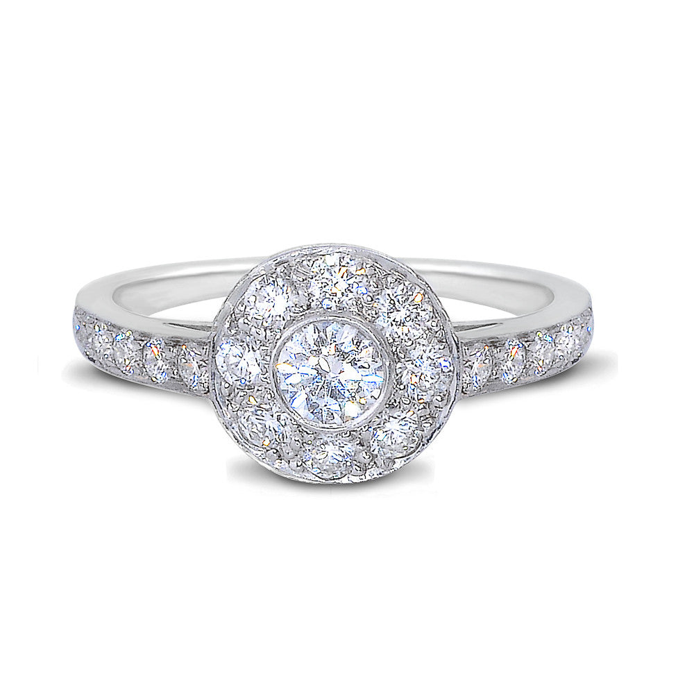 Tiffany  Co. Platinum Diamond Circlet Engagement Anniversary Ring at ...