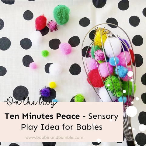 Sensory play ideas for babies and get ten minutes peace!
