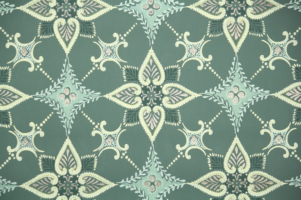 1940s Geometric Vintage Wallpaper – Hannah’s Treasures Vintage Wallpaper