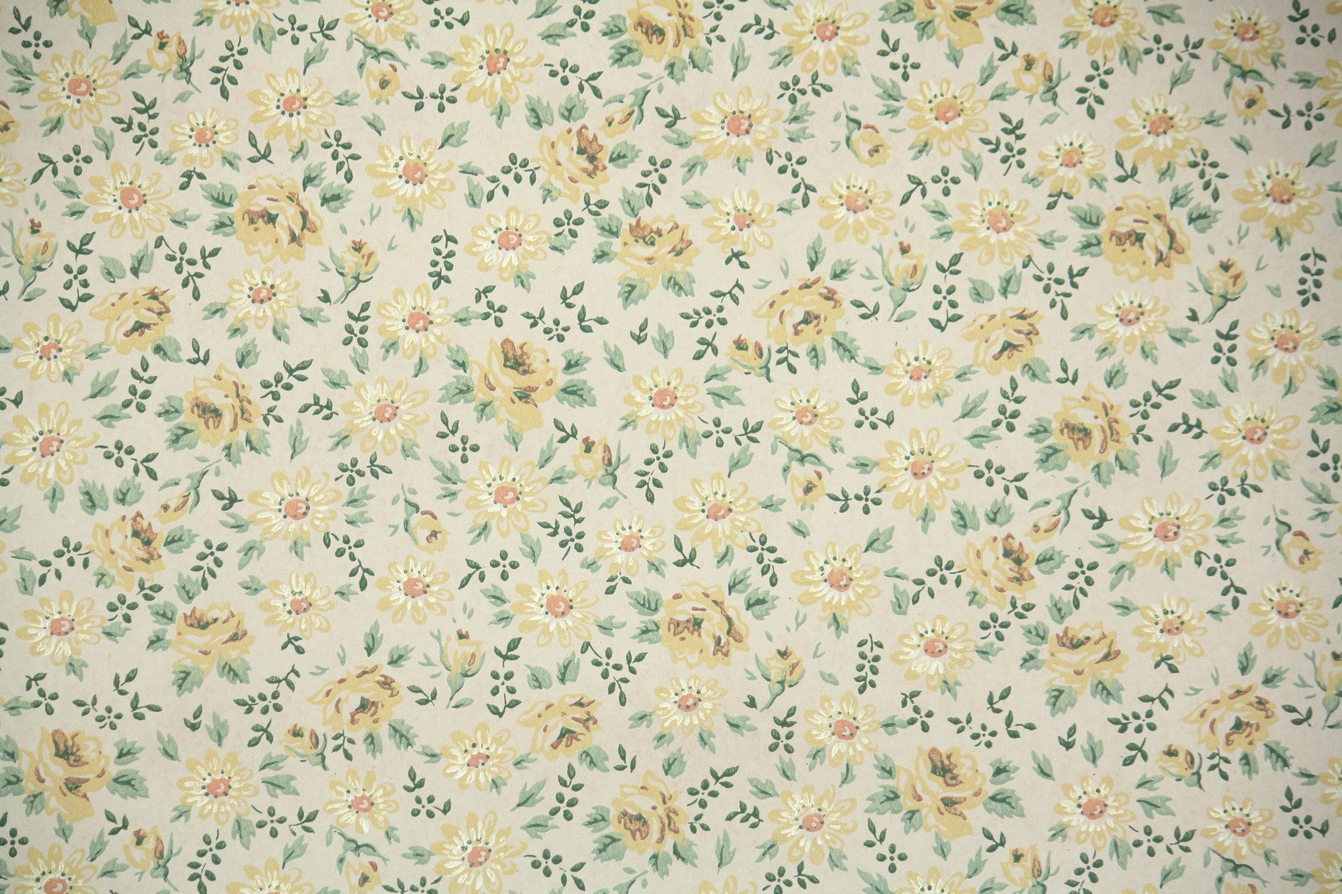 1960s Floral Vintage Wallpaper – Hannah's Treasures Vintage Wallpaper