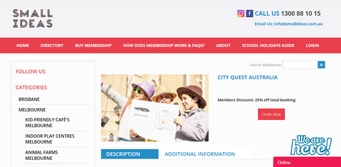 Small Ideas Discount for City Quest