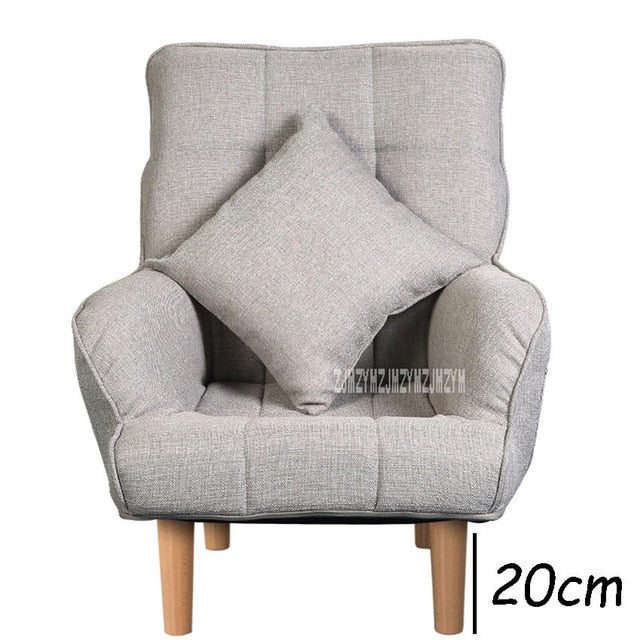 008yzh Modern Small Cotton Flax Lazy Sofa Bedroom Balcony Mini Sofa Simple Single Sofa Chair Living Room Study Relaxing Sofa