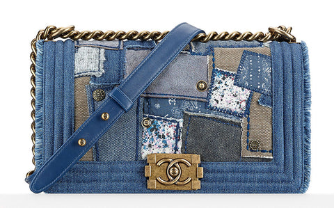 Chanel Denim Patchwork Boy Bag