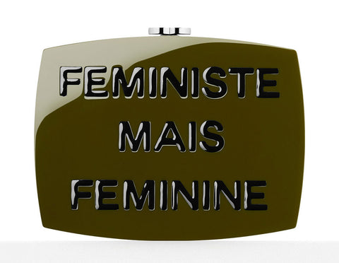 Chanel Feminist But Feminine Plexiglass Box Clutch