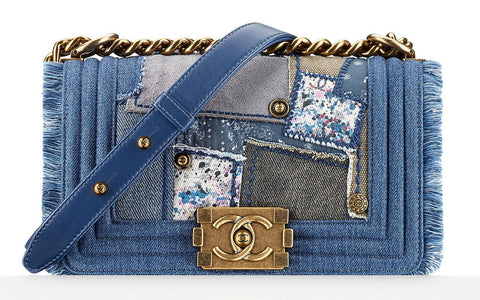 Chanel Small Denim Patchwork Boy Bag