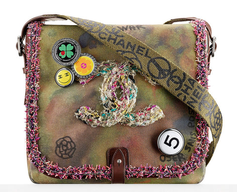 Chanel Wawshed Fabric Messenger Bag