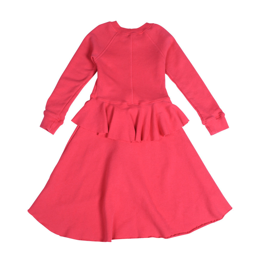 Poppy Peplum Dress - Berry Berry - Mimobee