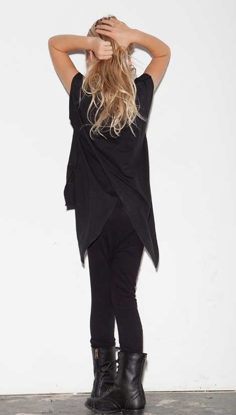 Back Wing Muscle Tee - Heather Grey