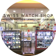 The store front of Swiss Watch Shop in Manchester city centre
