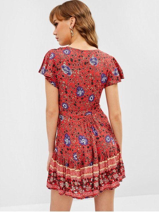 bohemian floral dress