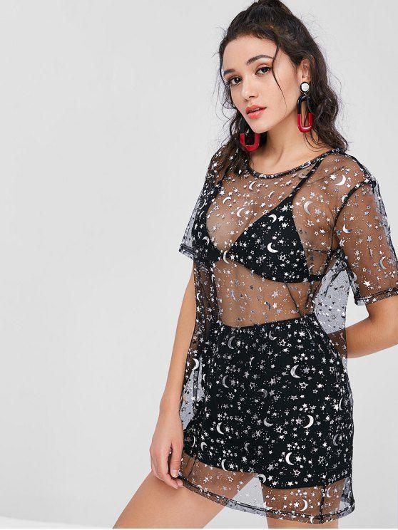 sparkly mesh shirt