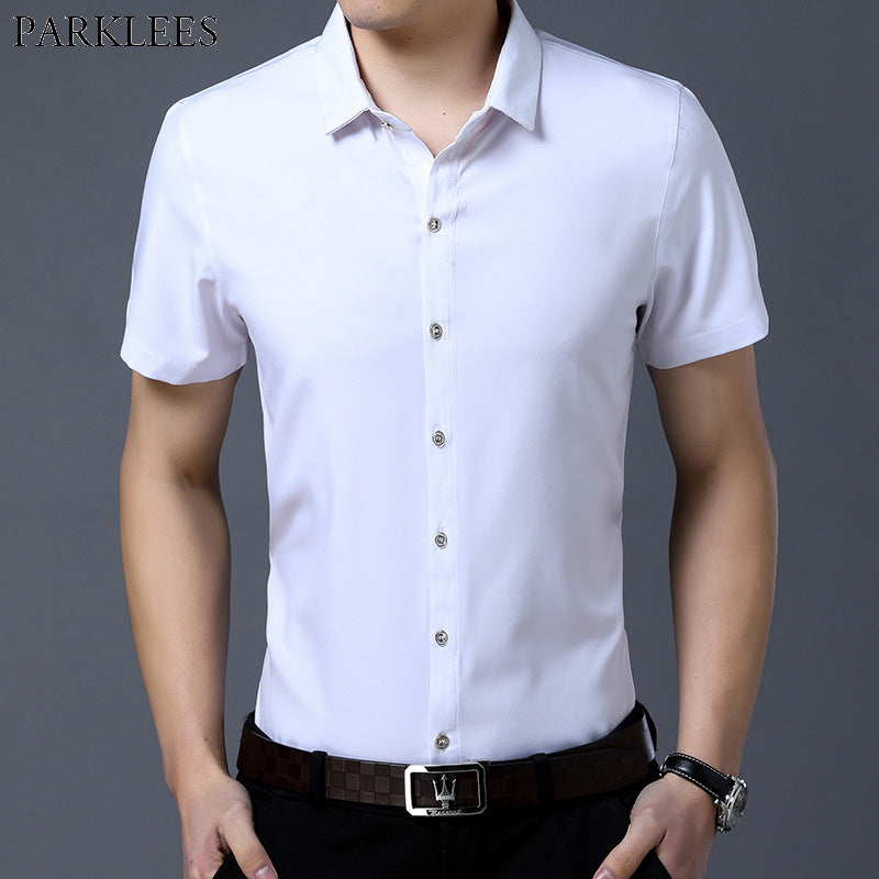 mens casual short sleeve button down