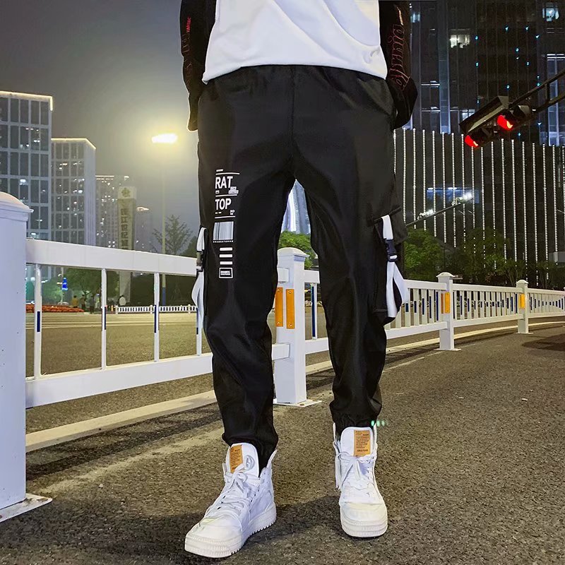 black loose joggers