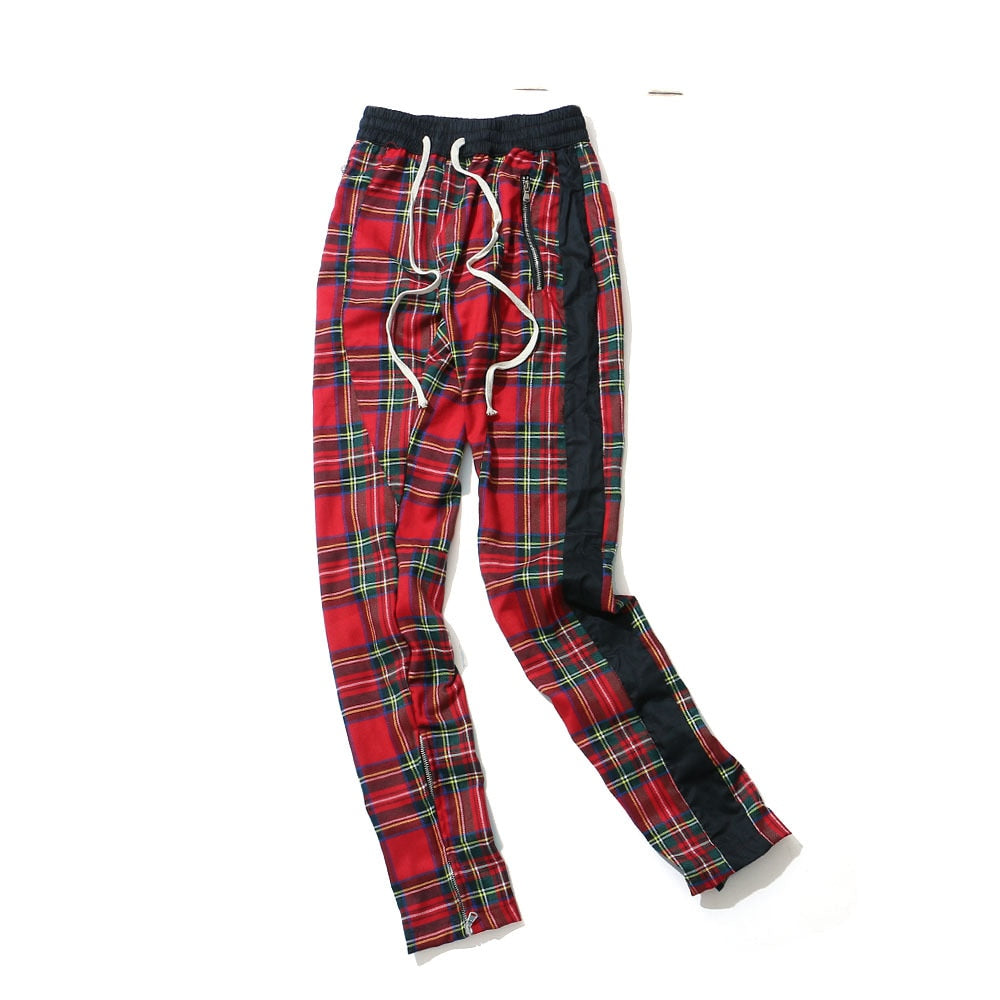 plaid joggers pants