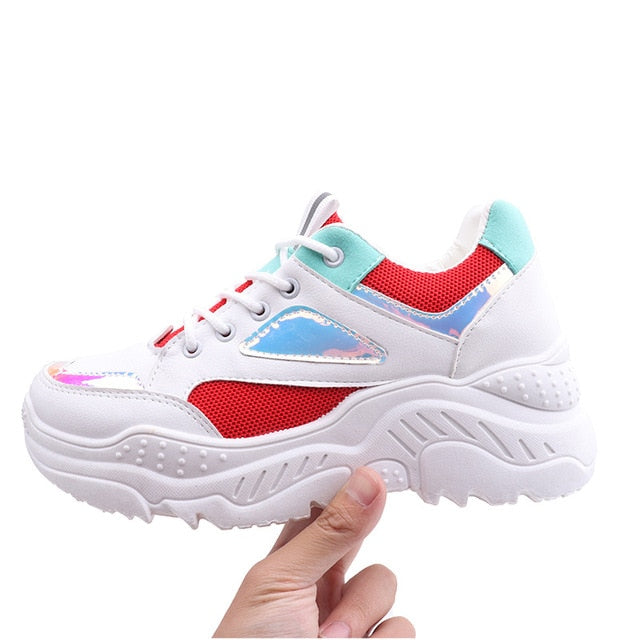 colorful platform shoes