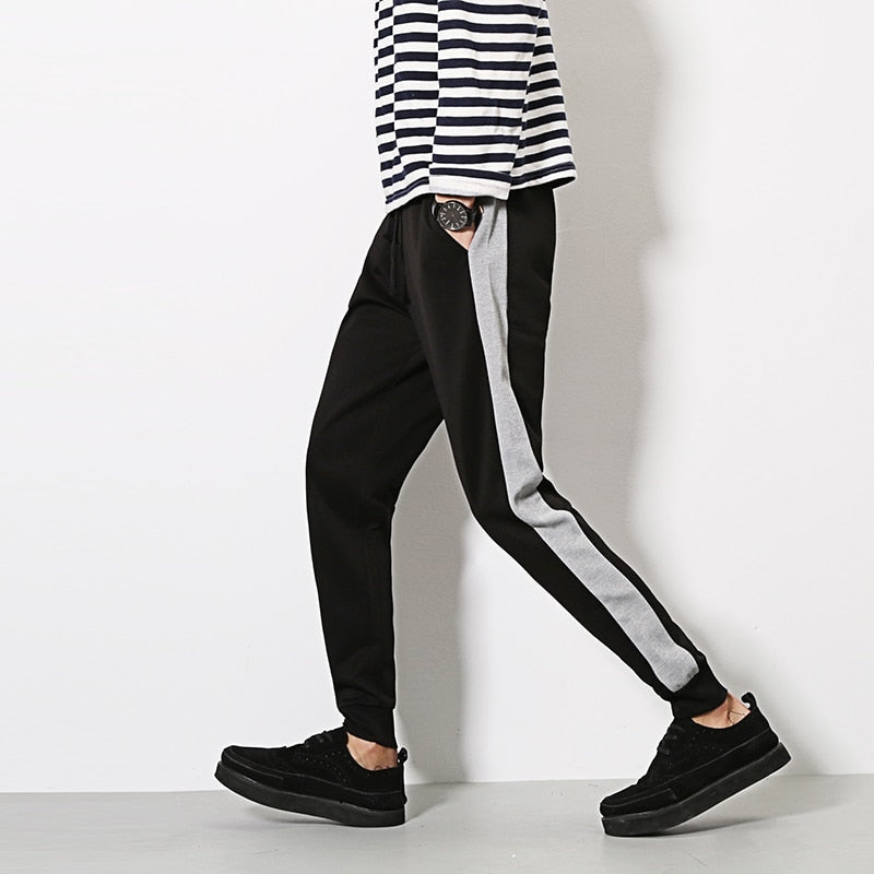 side stripe sweatpants mens