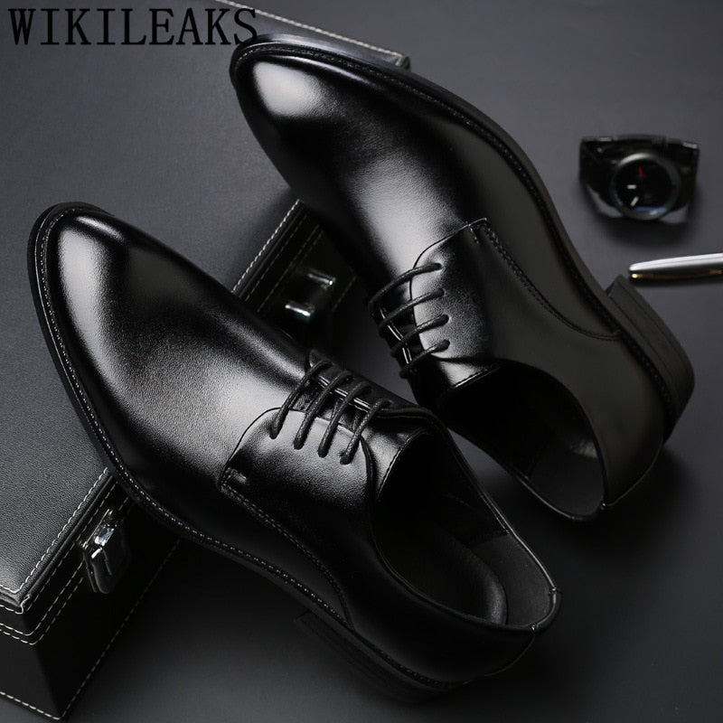 black men suit shoes party men's dress 