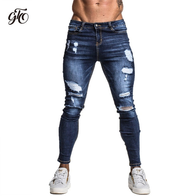 black distressed jeans mens skinny