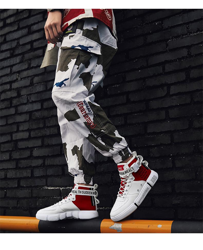 men's fashion high top sneakers