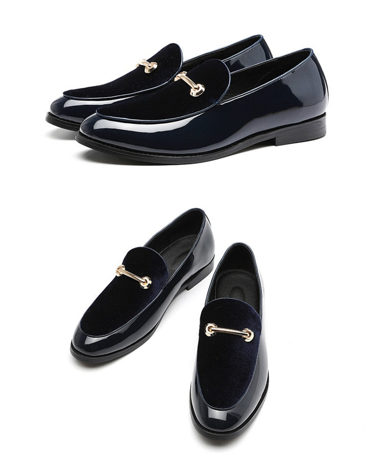 patent loafers mens