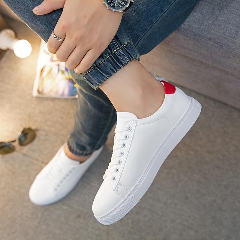 white leisure shoes
