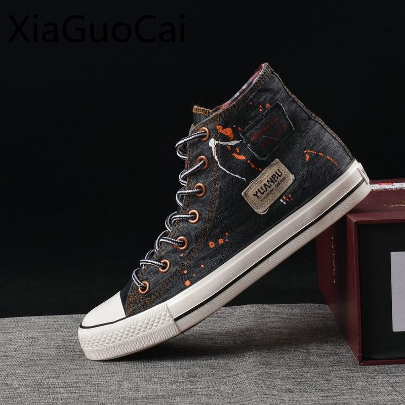 mens flat casual canvas shoes