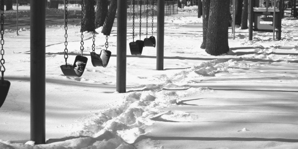 swings in the winter