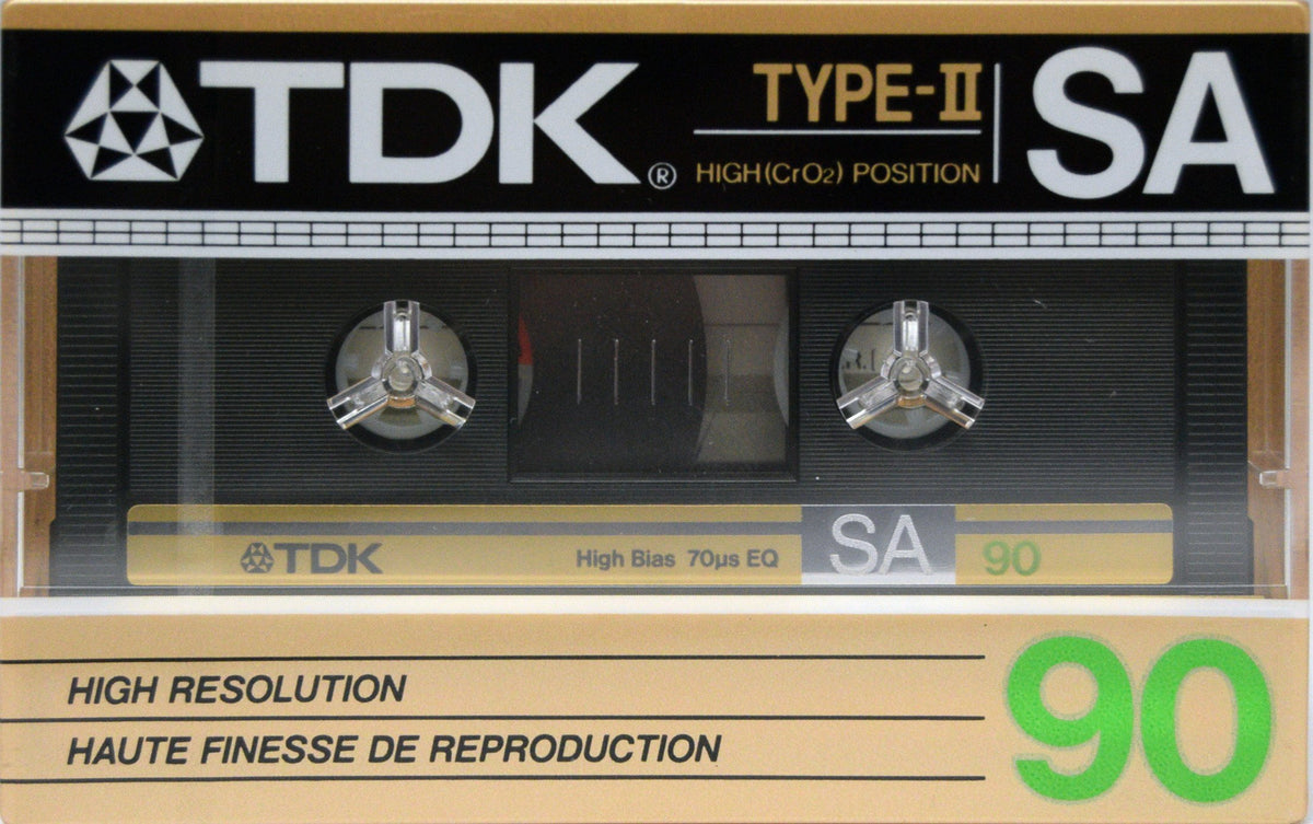 送料無料（沖縄は1000円) 米国版 TDK SA 90 日本製 1987年 未開封品×3
