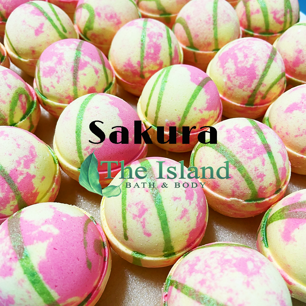 sakura bath bomb