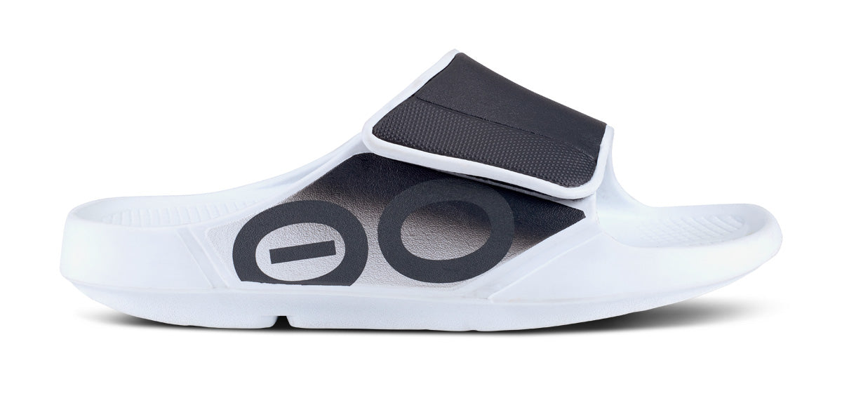 OOahh Sport Flex Sandal- White \u0026 Black 