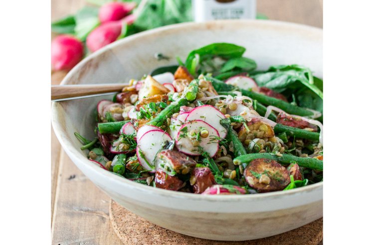 Roasted Potato Salad with Lentils & Green Beans1