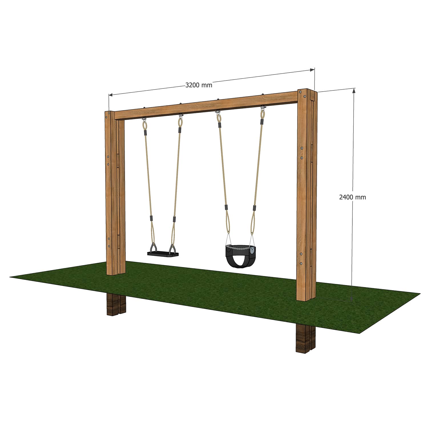 solid swing set