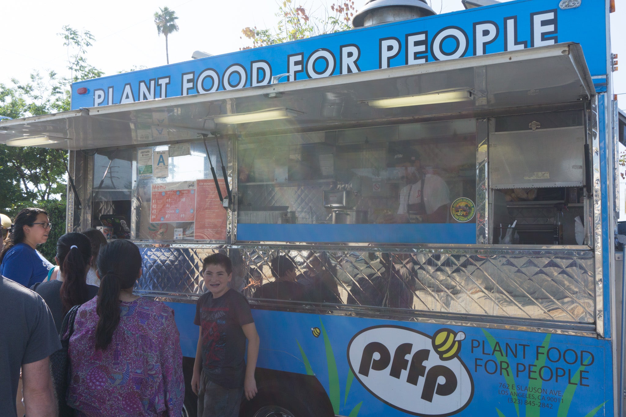 Old LA Farmers Market Highland Park PFFP Plant Food For People Truck