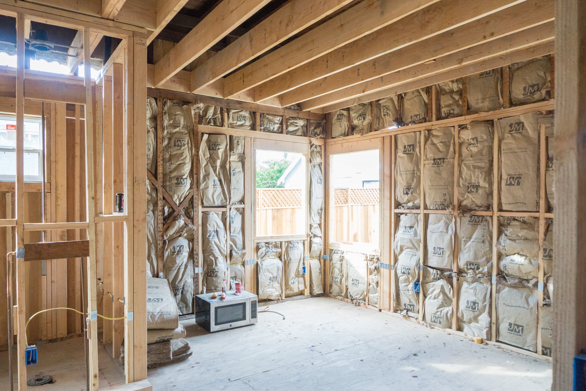 Highland Park House Reno Construction Guest Suite Framing