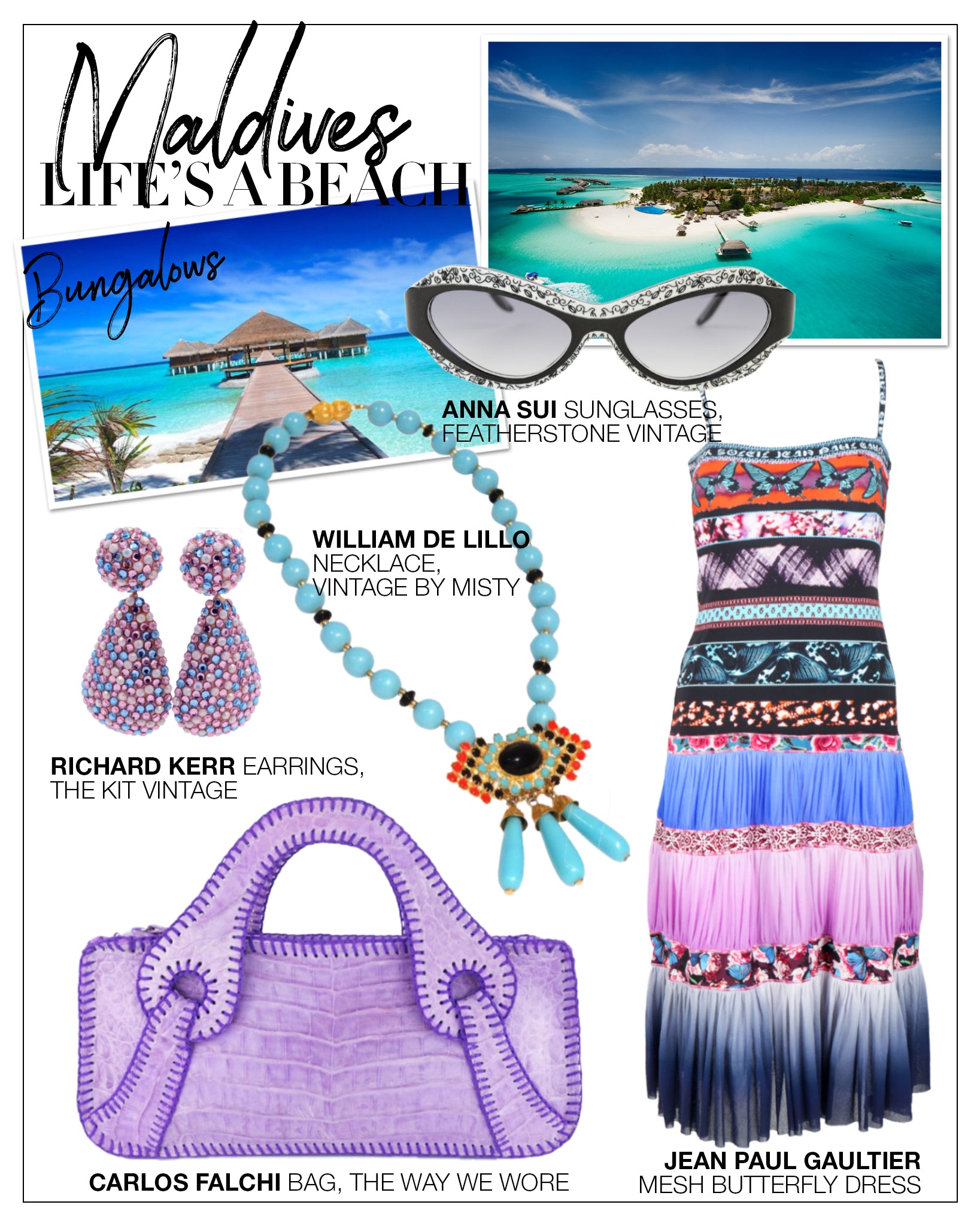 Recess DressCode Escapism Covid Quarantine Vacation Dreams Maldives John Paul Gaultier Mesh Dress