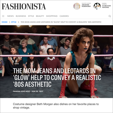 Recess in Fashionista Magazine with Glow Costume Designer Beth Morgan