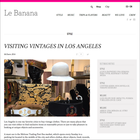 Recess in Le Banana- Vintage In Los Angeles