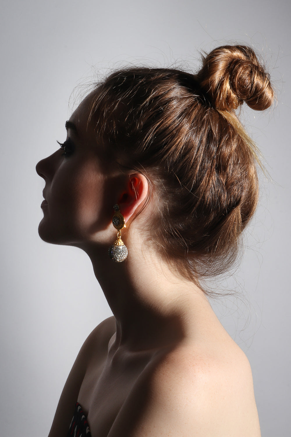 Recess Designer Consignment Vintage Los Angeles Dress Code Ear Rings of Fire DEANNA HAMRO Disco Ball Drop Earrings
