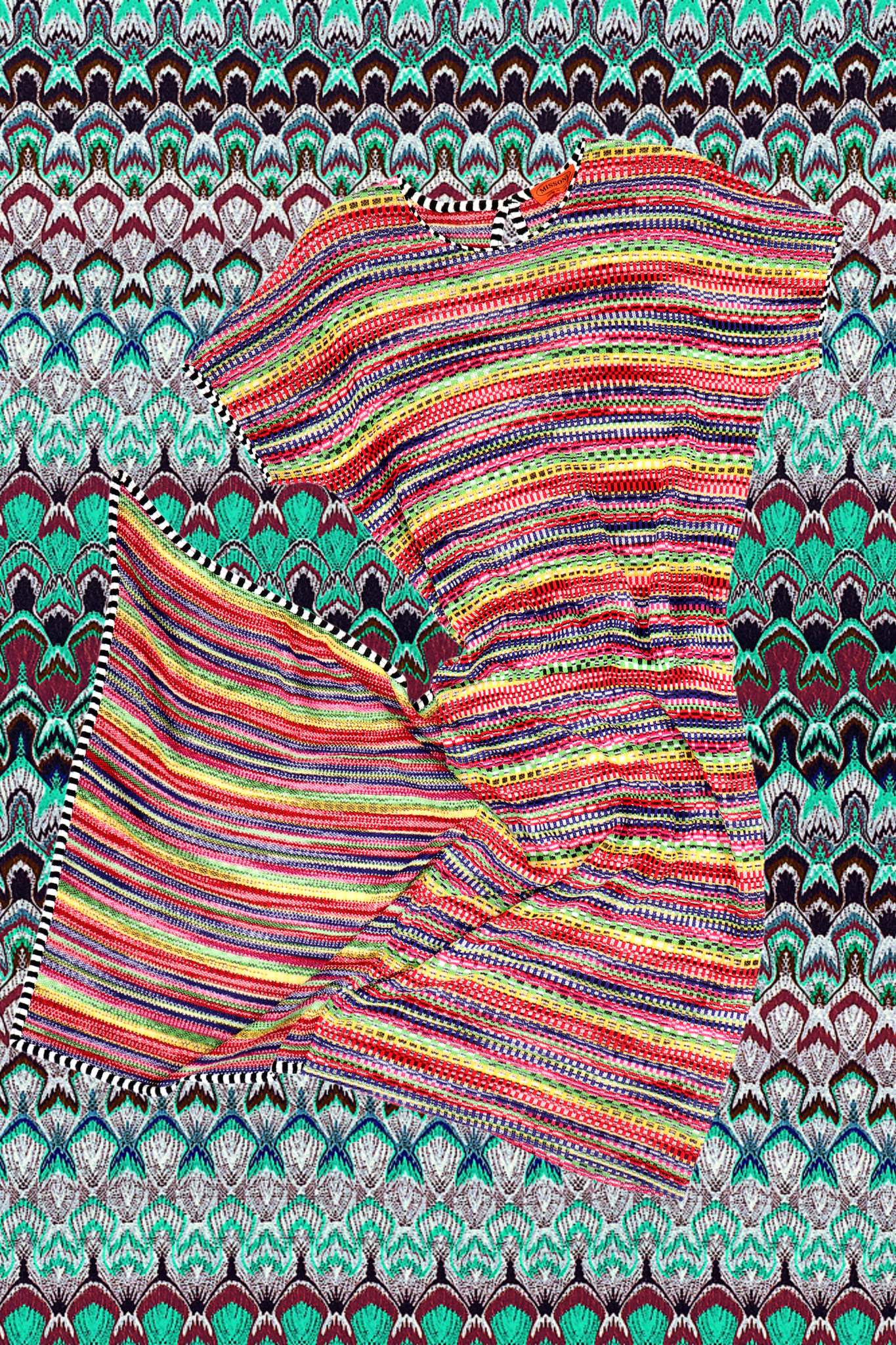 Recess DressCode Designer Consignment Vintage Missoni Knit Knitwear Sweater Weather Rainbow Dress