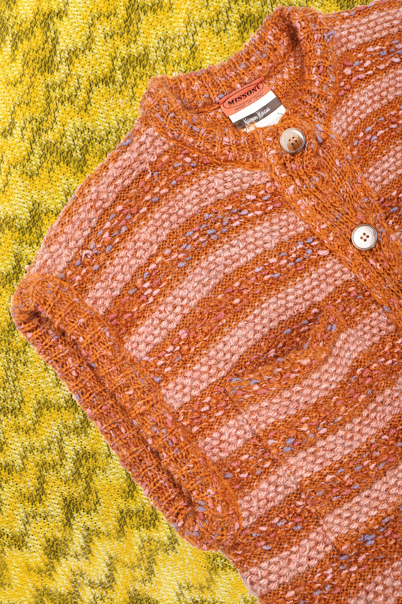 Recess DressCode Designer Consignment Vintage Missoni Knit Knitwear Sweater Weather Long Duster Vest