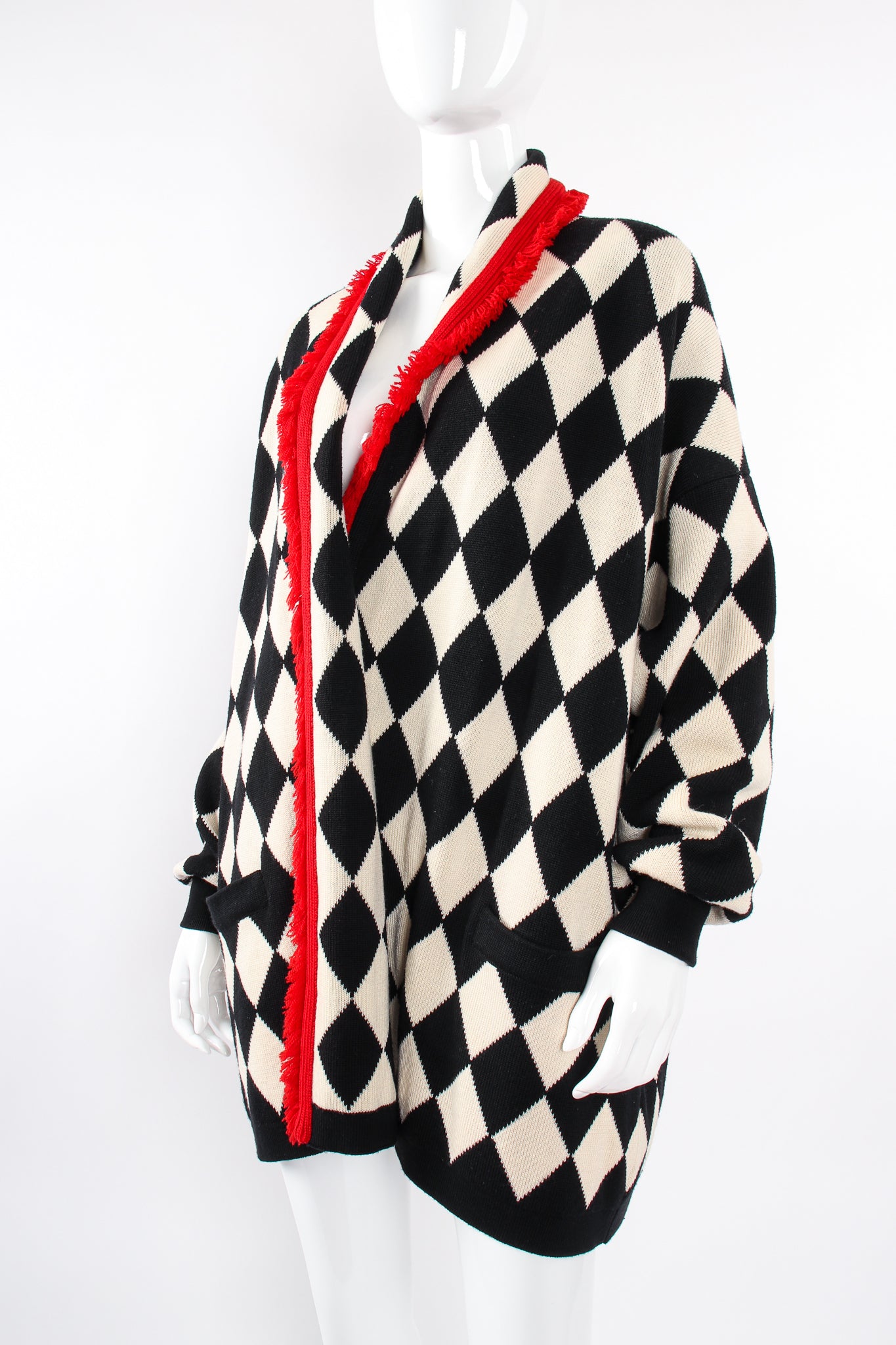 Vintage Escada Harlequin Knit Blanket Sweater – Recess