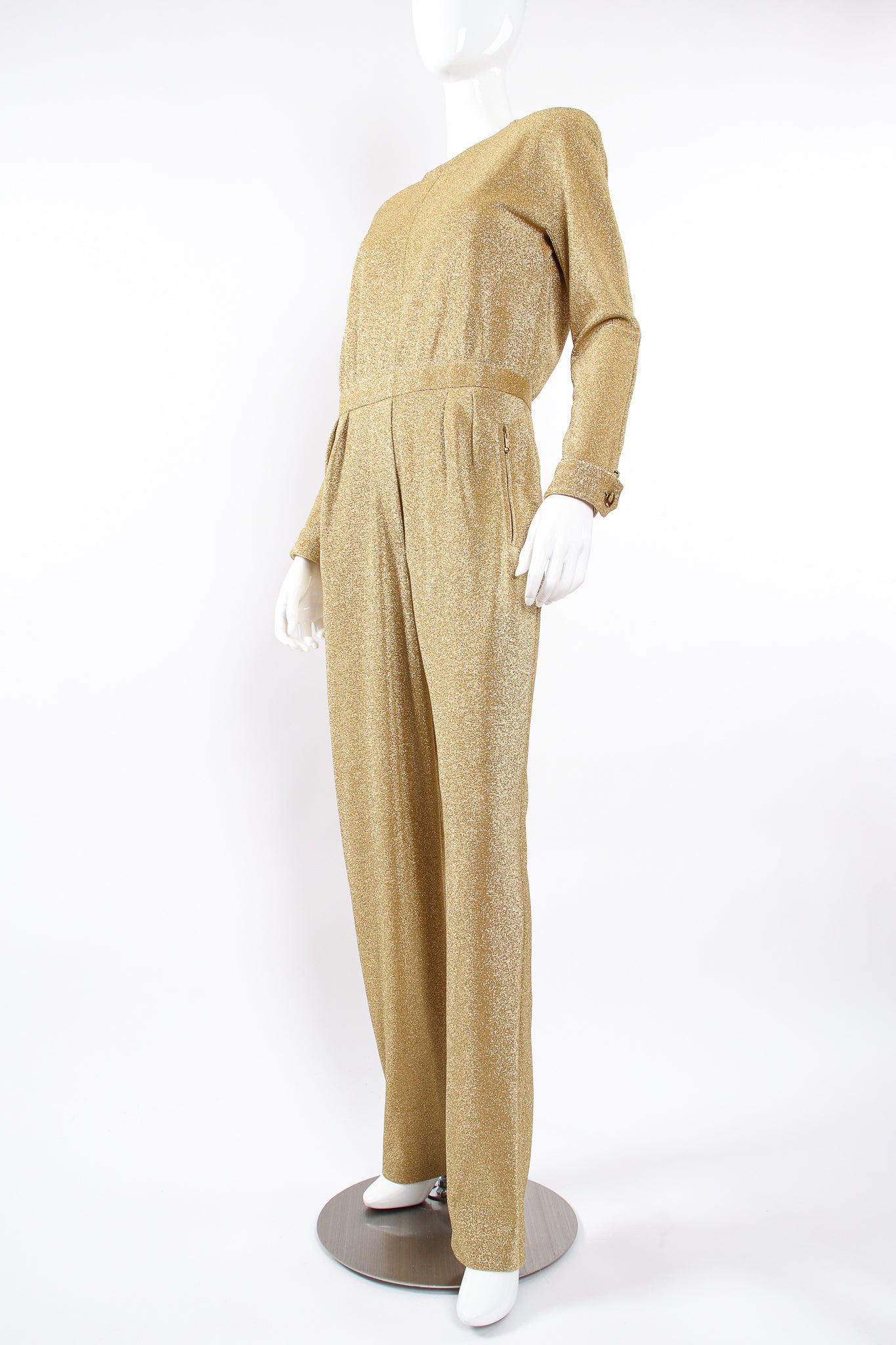 gold lurex jumpsuit