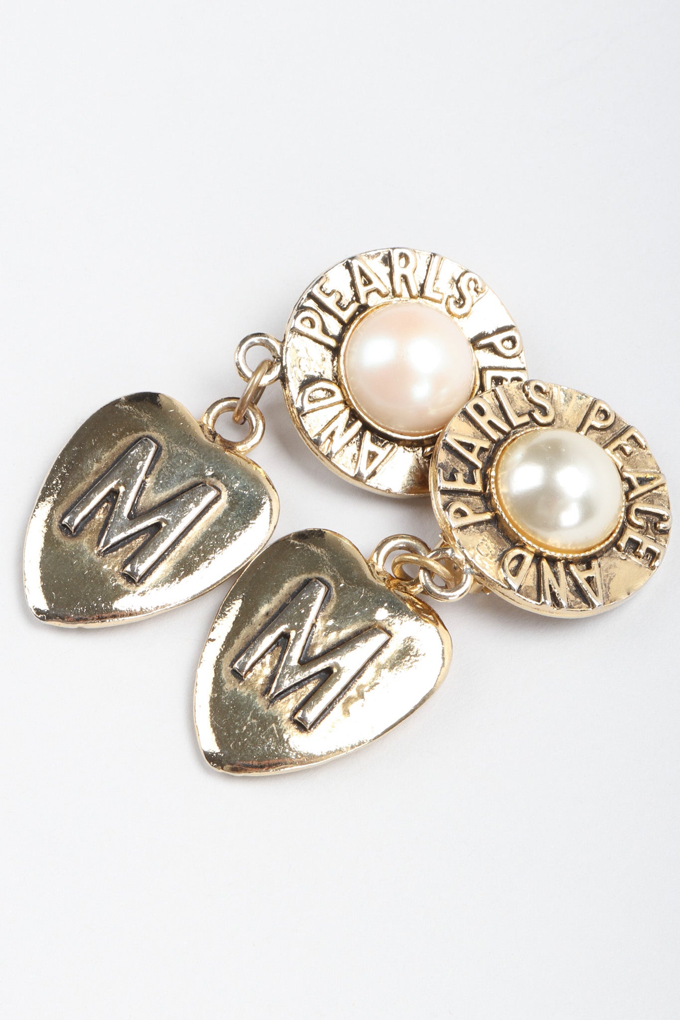 moschino peace earrings