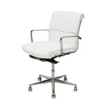 White Office Chair with wheels.
