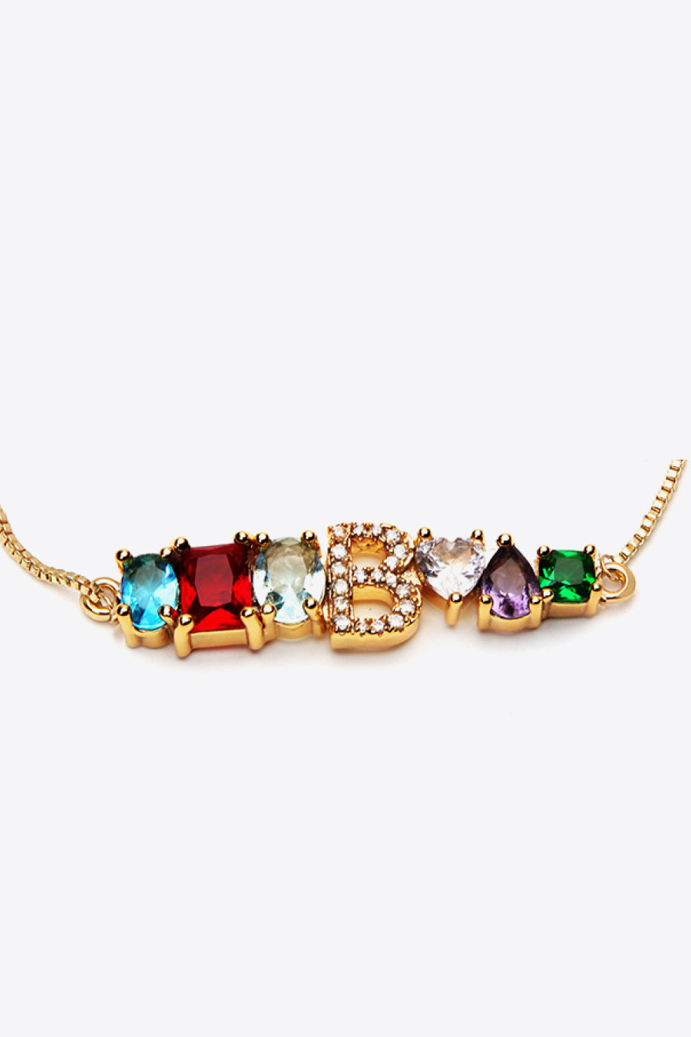 A to J Zircon Bracelet - BellaKat & Co.