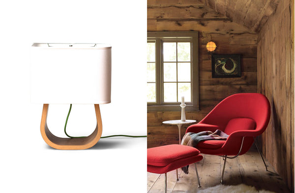 MI Left Table Lamp & Womb Chair