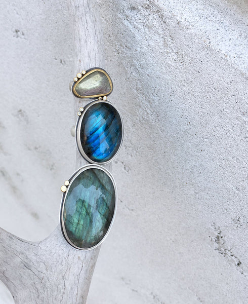 Labradorite Rings by Ananda Khalsa