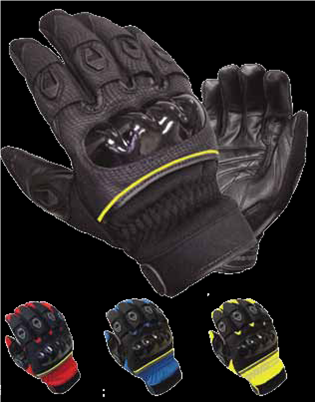 Black, Large Olympia 734 Digital Protector Motorcycle Sport Gloves 