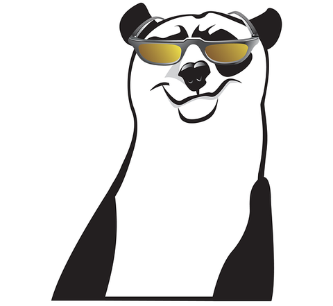 dessin panda cool